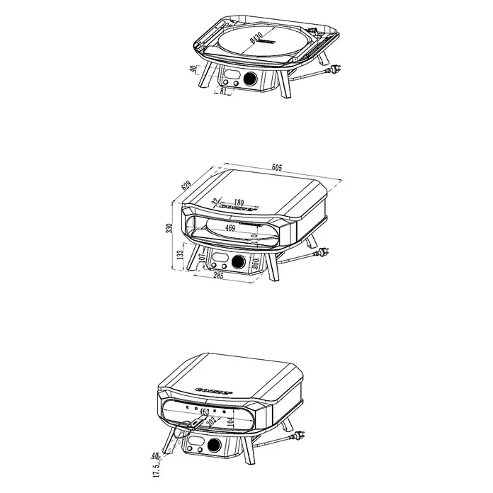 Cozze Pizza Oven Electric Premium 17 (90448) - Imagen 12