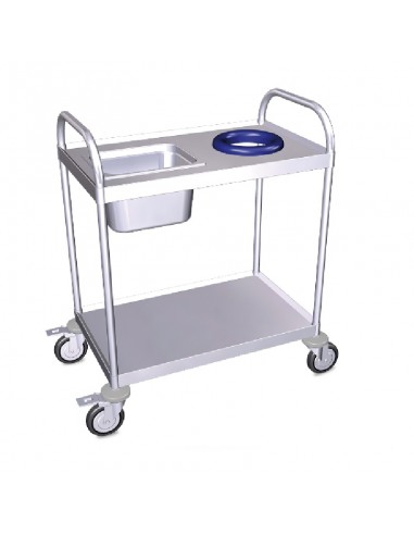 Carro de recogida inox 1235x535 de Fricosmos