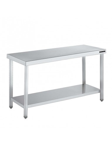 Mesa central fondo 900 con estante de Distform