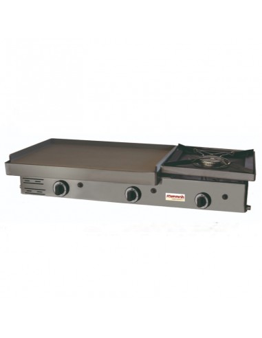 Plancha a gas con fogón PLG-1200/1 CD de Savemah
