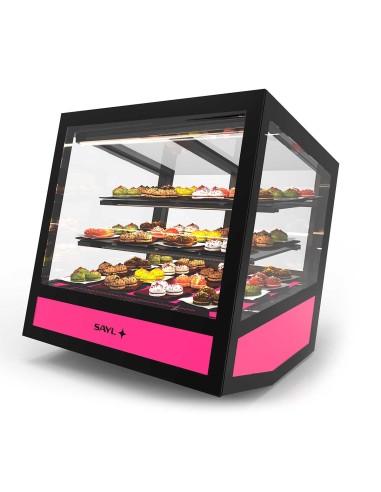 Vitrina Expositora QBO - Con Base Retroiluminada y RGB de Sayl