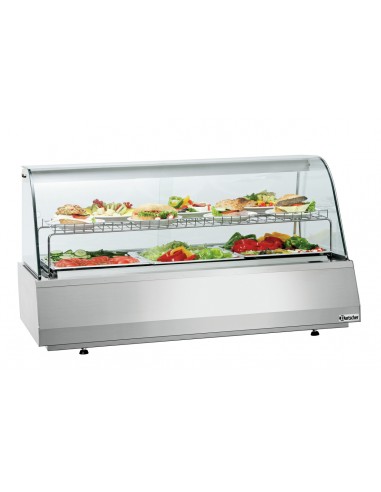 Vitrina refrigerada GN3/1 curvada de Bartscher
