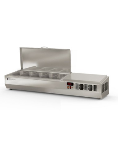 Vitrinas de ingredientes con tapa inox EI